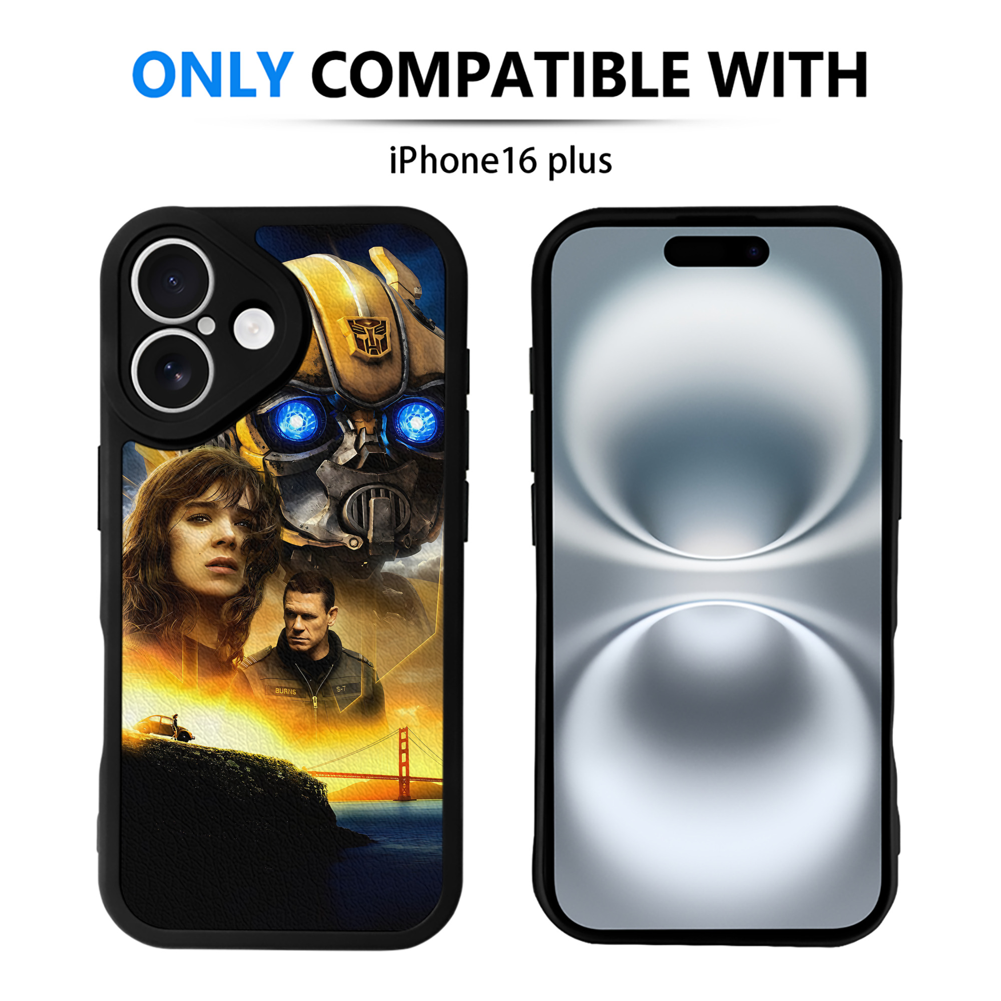 （画像用） Transformers トランスフォーマー 【iPhone 16シリーズ対応】シリコンスマホケース（レザー調） 材質：シリコン